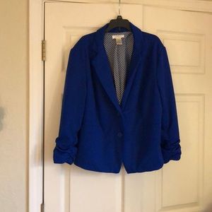 Blue blazer 3/4 sleeves